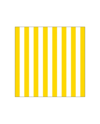 Servetele de masa, 20 buc, 33x33 cm, Stripes Yellow - AMBIENTE